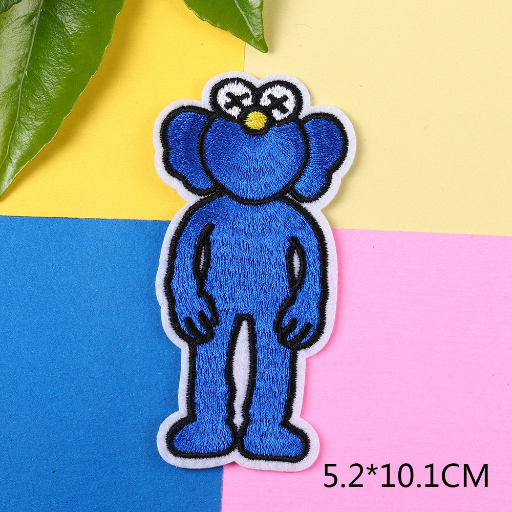 Miếng vá ủi/ thêu hình Kaws//Seasame DIY thời trang