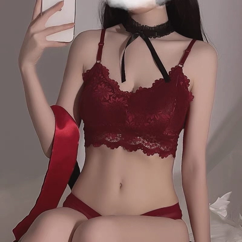 QR1133 Nội Y 2 Mảnh Có Đệm Mút Mỏng - Nội Y Ren Mỏng Quyến Rũ @lingerie.sm.toys