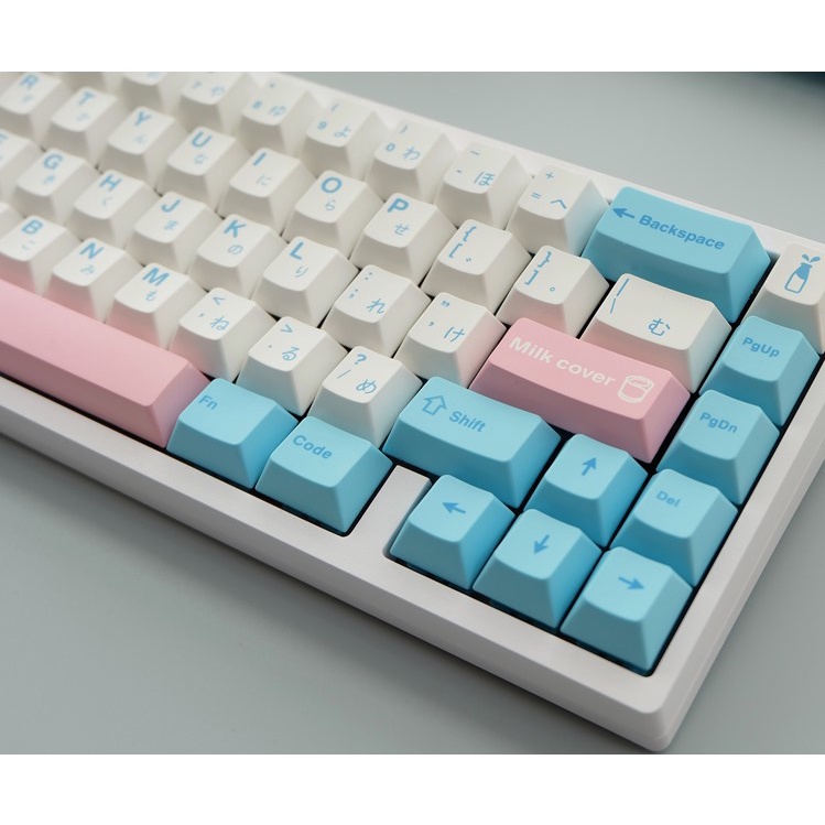 Nút bàn phím cơ không dây Bluetooth keycap Milk Cover 141 phím Cherry PBT Dye Sub Keycaps Suitable for 104/68/87/980.etc