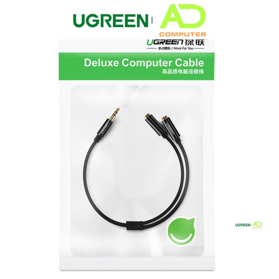 Dây cáp Audio 3.5mm chia 2 tai nghe, đầu nhôm UGREEN AV123 AV191