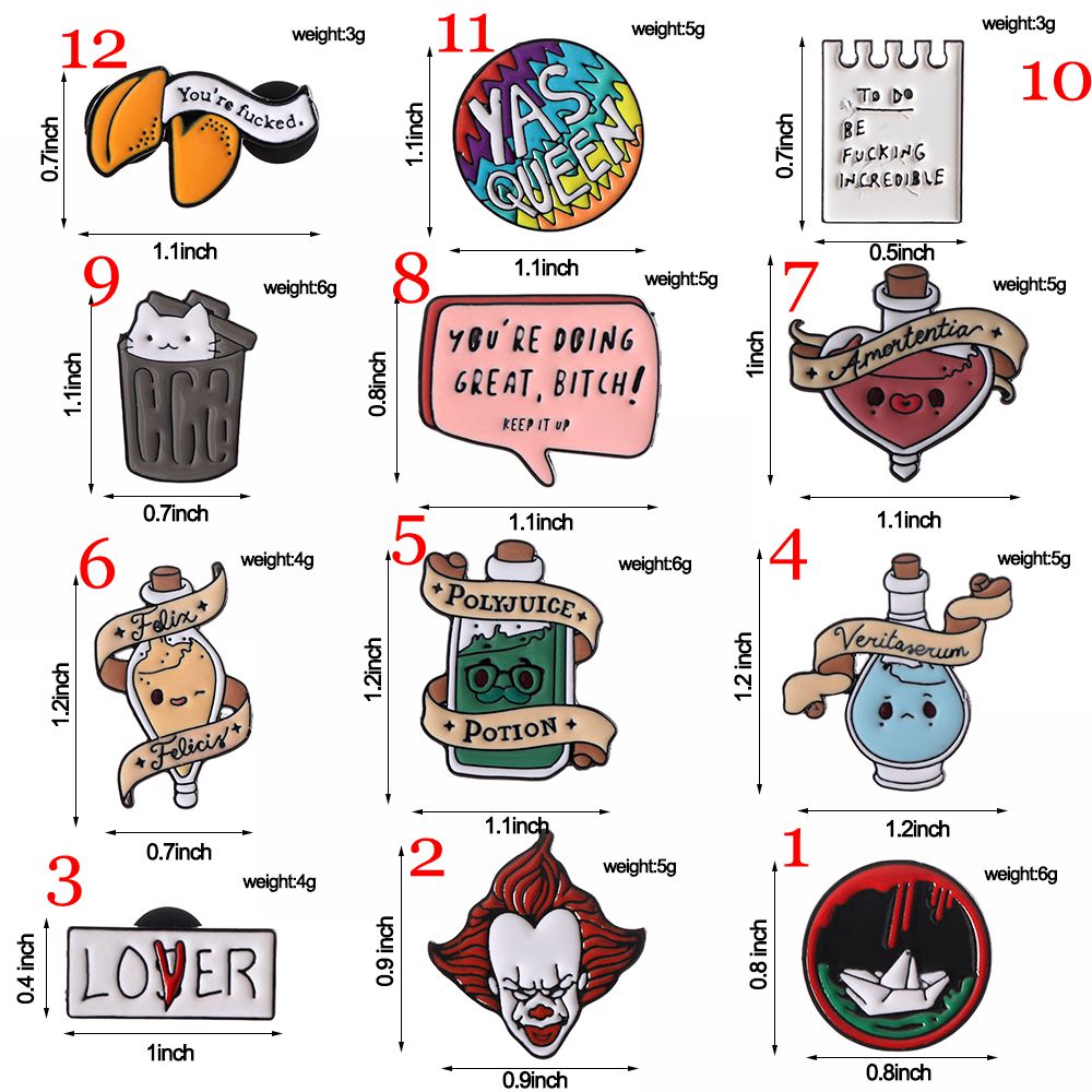 DIACHA Cute Friends Gifts Funny Design White Cat In Trash Can Bag Clothes Accessories Enamel Brooches
