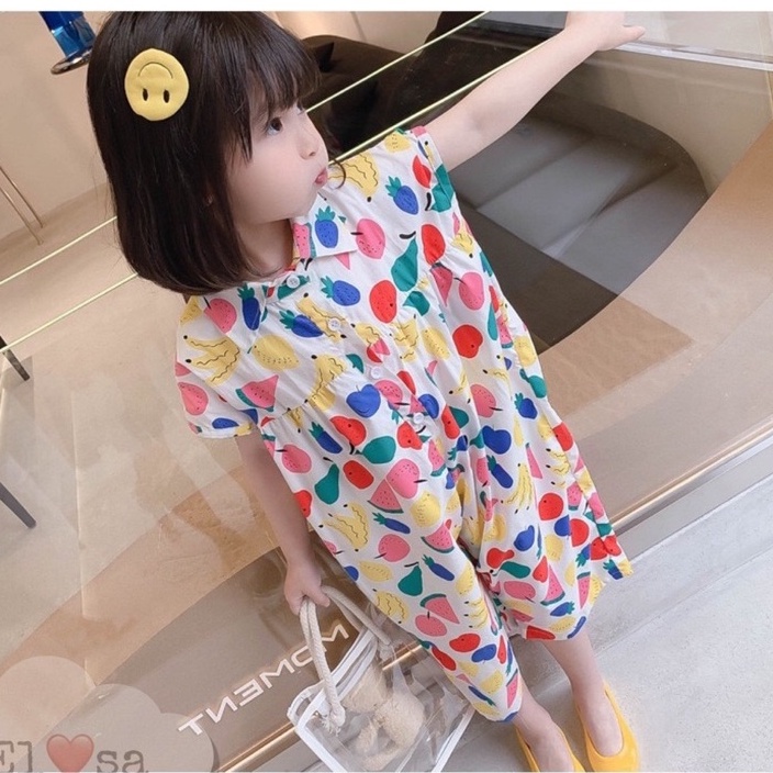 Quần áo bé gái - Jum hoa lá bánh bèo siêu xinh cho bé gái 1-5t