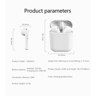 6 màu Tai nghe Bluetooth TWS i12