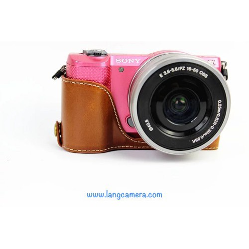 Bao da - Halfcase máy ảnh Sony A5000, A5100