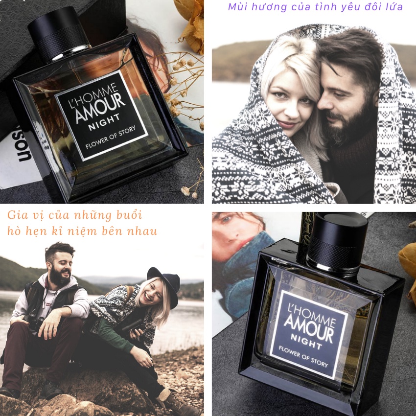Nước Hoa Nam 100 ML Dầu Thơm Nước Hoa Nam L'Homme Amour eau de parfum thơm lâu nam tính  A01 | BigBuy360 - bigbuy360.vn