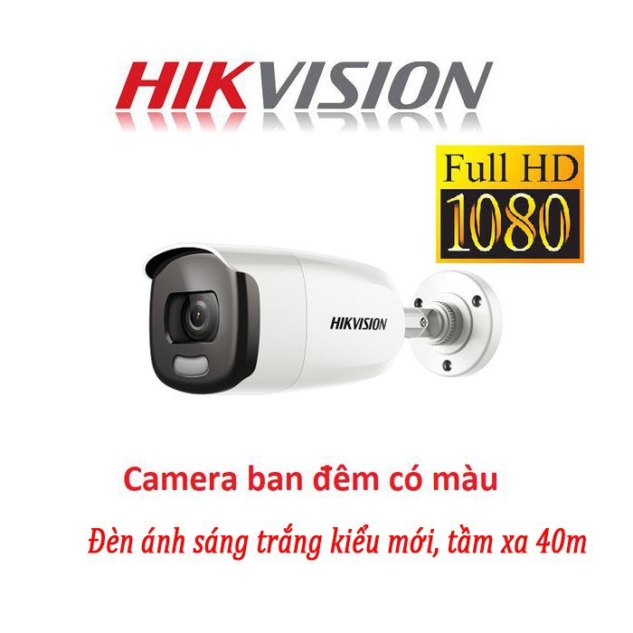 Camera Hikvision có màu 24/24h DS-2CE12DFT-F