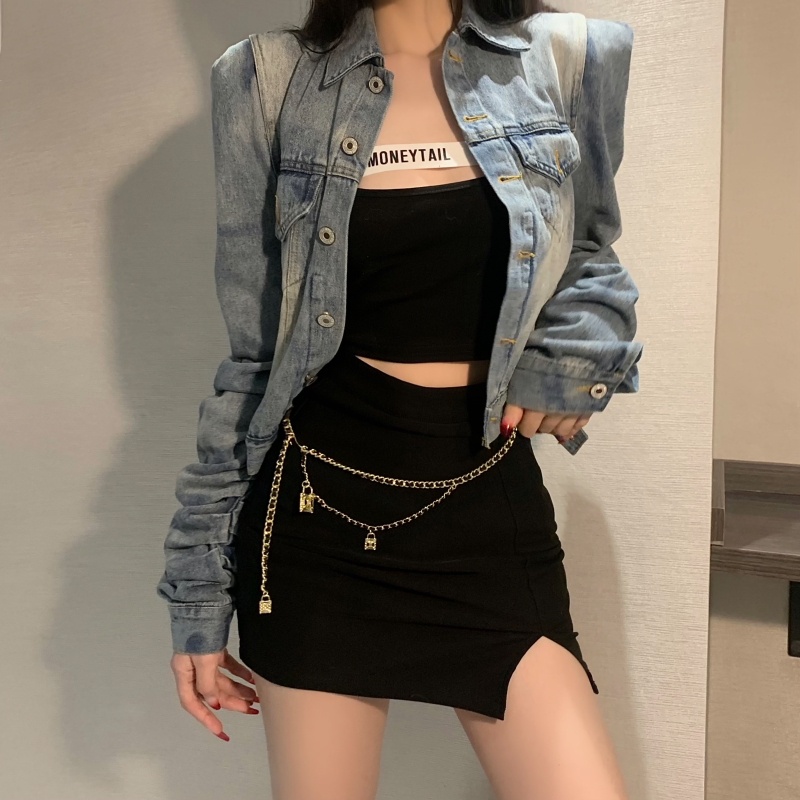 Thắt Lưng Dây Xích Kim Loại Chất Lượng Cao Hàng Mới Dành Cho Bạn Gái