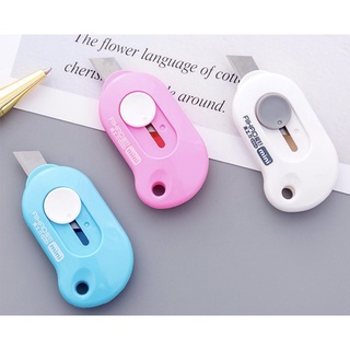 Dao rọc giấy mini thu gọn tiện dụng - Dao rọc giấy văn phòng phẩm tiện dụng