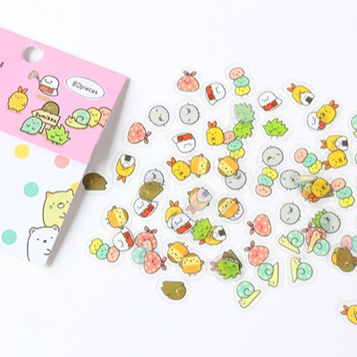 [Gói 80] Sticker trang trí sổ / Planner - Gói 80 miếng dán hoạt hình đáng yêu Molangshop