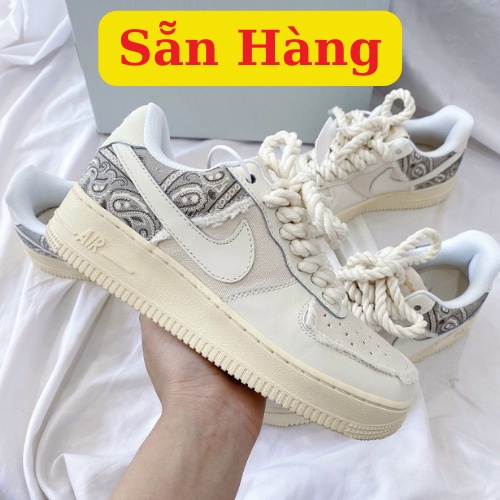 Giày AF1 Dây Thừng, Giày AIR FORCE 1 Dây Thừng Bản Mới 2022 Cao Cấp Fullbox Bill