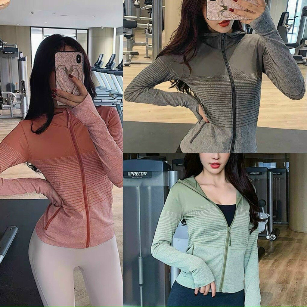 Video ( ÁO CÓ MŨ)  ÁO KHOÁC TẬP GYM, YOGA CAO CẤP HOTTREND 2021