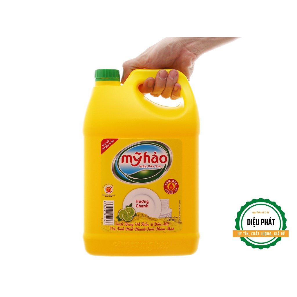 ⚡️ Nước Rửa Chén Mỹ Hảo Hương Chanh Can 3.8kg