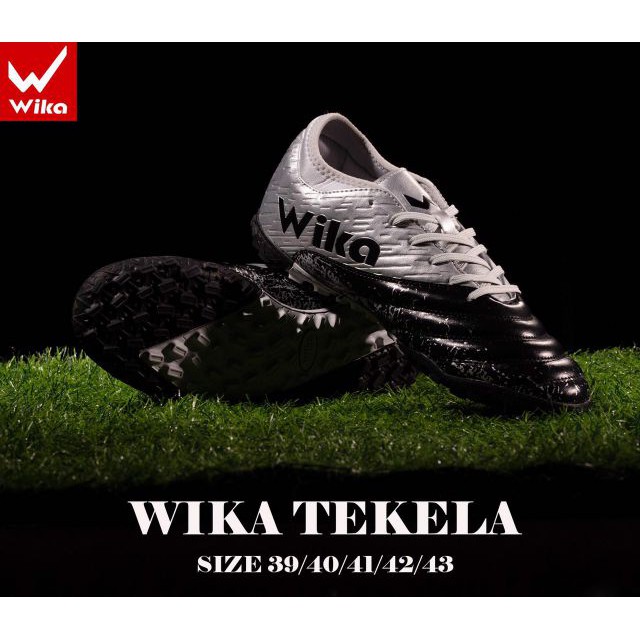 Giày đá banh sân cỏ tạo Wika TEKELA TF màu Cam Đen mới 2020