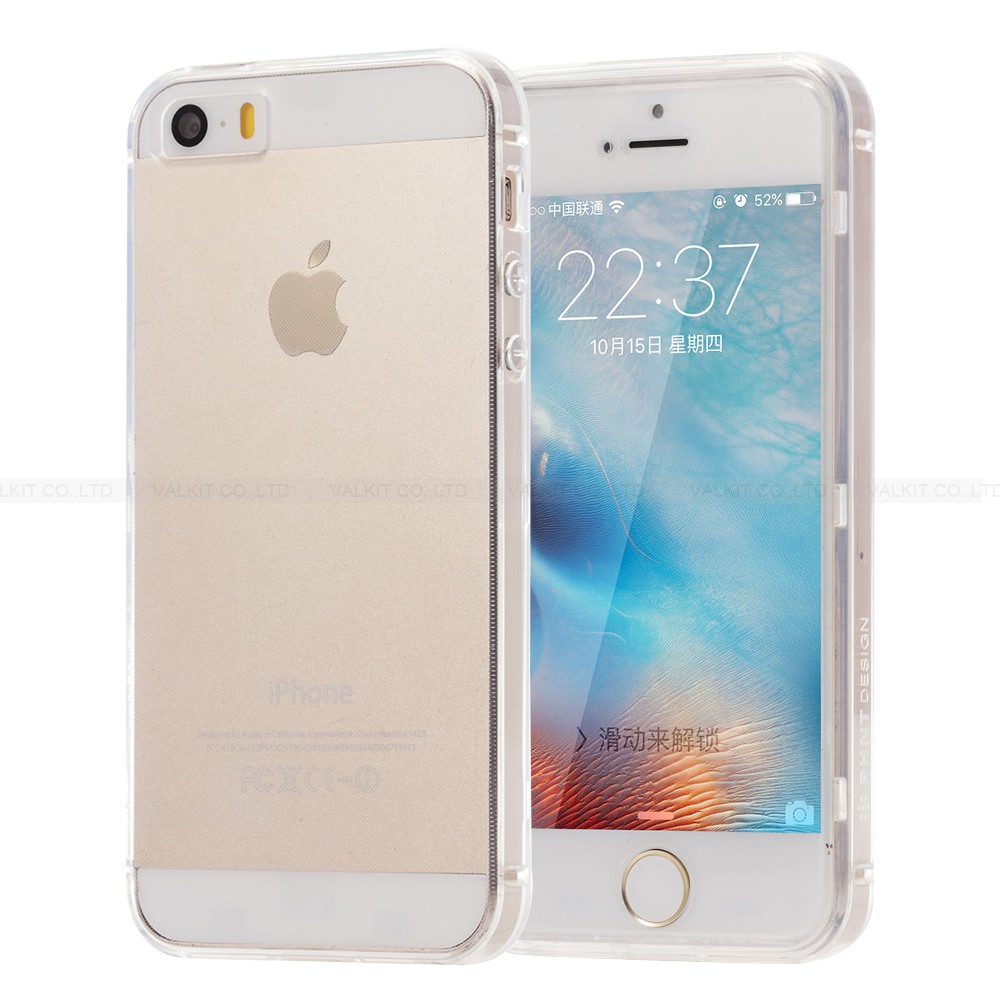 Ốp Silicon iPhone 5S (Trong suốt) - Loại A+ chống ố