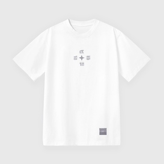 Grimm DC Áo thun tay ngắn Monogram // Trắng