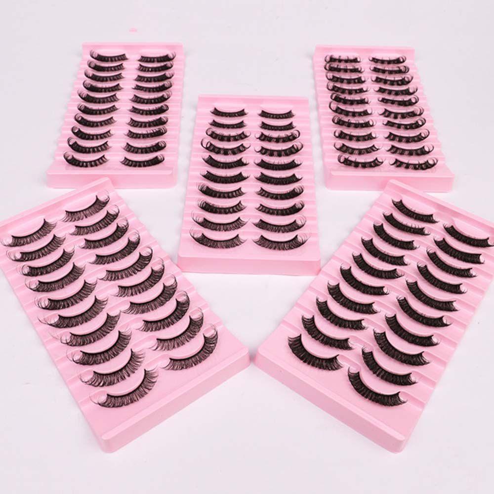 OCEANMAP Bộ Lông Mi Giả 3D Handmade Dày Dặn Có Thể Tái Sử Dụng