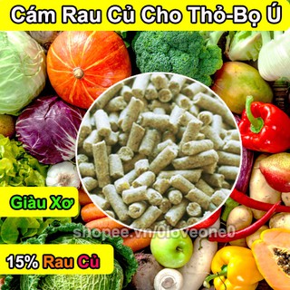 1kg Cám Rau Củ Bổ Dưỡng Cho Thỏ-Bọ Ú-Guinea pig( 15% rau củ)