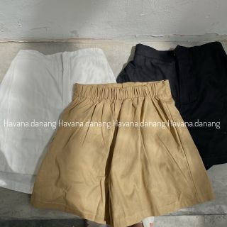 Quần đùi nút lưng chun