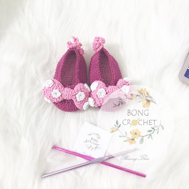 Giày len micky pink 🎀 xinh cho bé