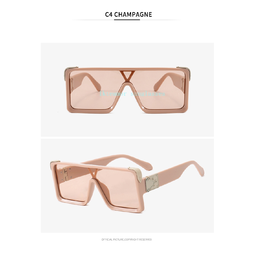 Kính mát gọng vuông phong cách vintage thời trang cho nữ