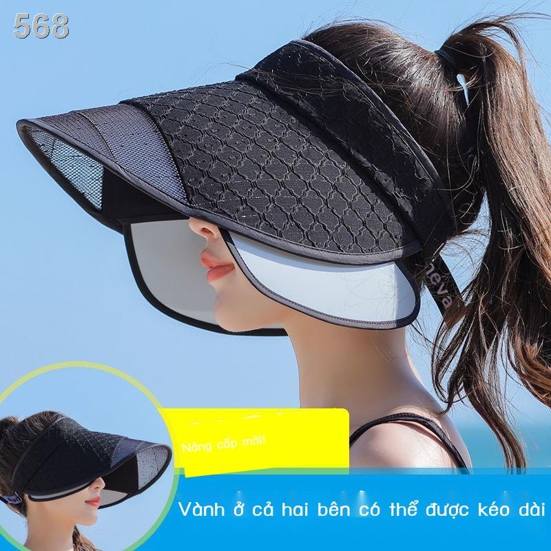 mũ che nắng của phụ nữ mùa hè tia cực tím lớn dọc theo bầu trời đi xe đạp bãi biển bảo vệ