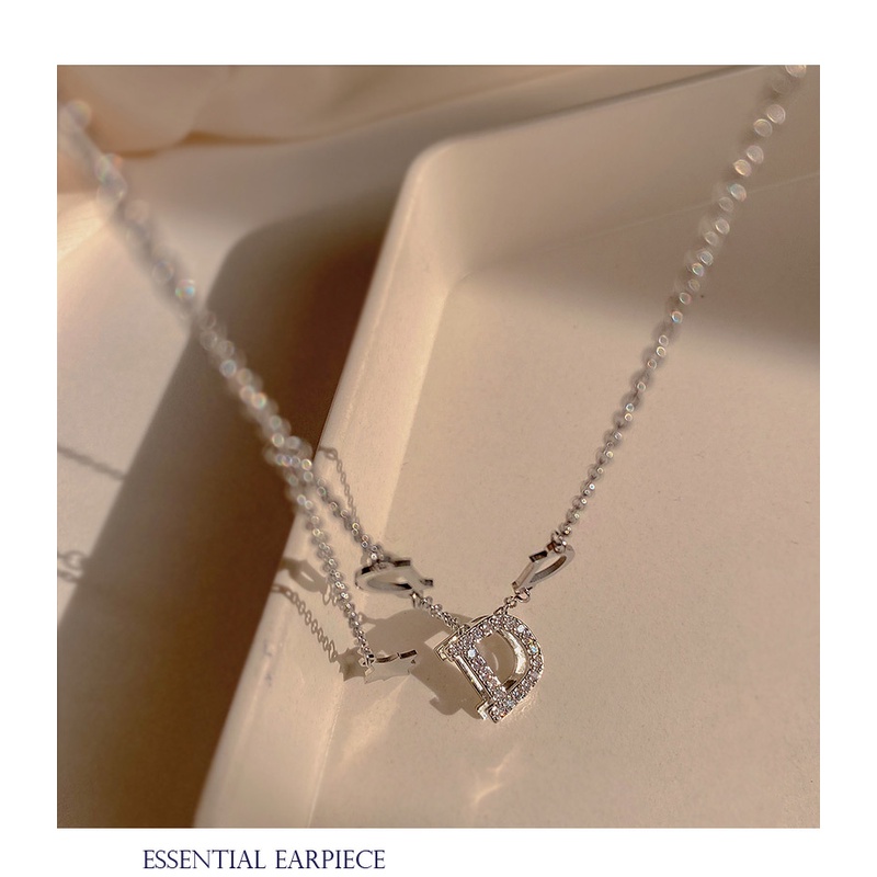 ❤️zheting ❤️ Titanium steel D-shaped women's necklace