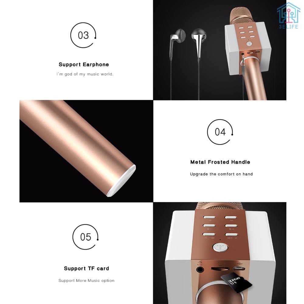 ANDROID (Hàng Mới Về) Micro Bluetooth Không Dây Hát Karaoke Tosing 008 2 Trong 1 Cho Điện Thoại Ios Android