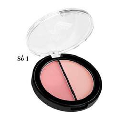 Phấn má hồng ODBO 2 tone Blusher Thái Lan 10.5g - No. 1 Hồng nhạt