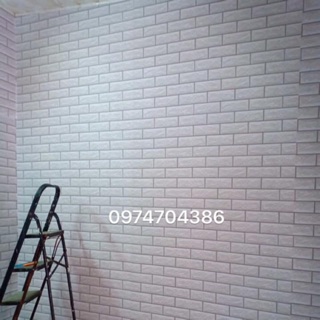 5M giấy dán tường giả gạch đá 3d khổ rộng 0.6m