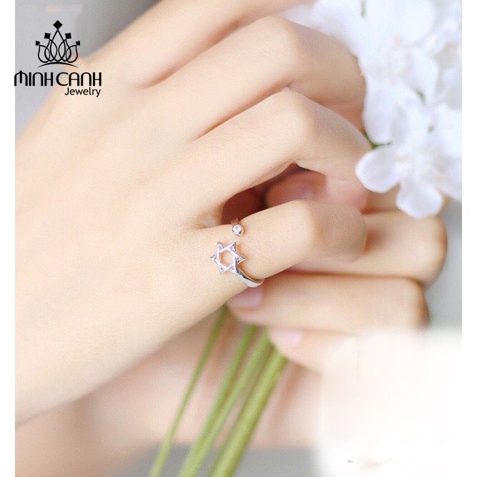 Nhẫn Bạc Nữ Ngôi Sao Đính Đá - Minh Canh Jewelry