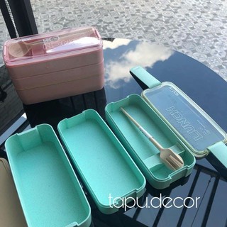 Hộp Cơm Lúa Mạch 3 Tầng