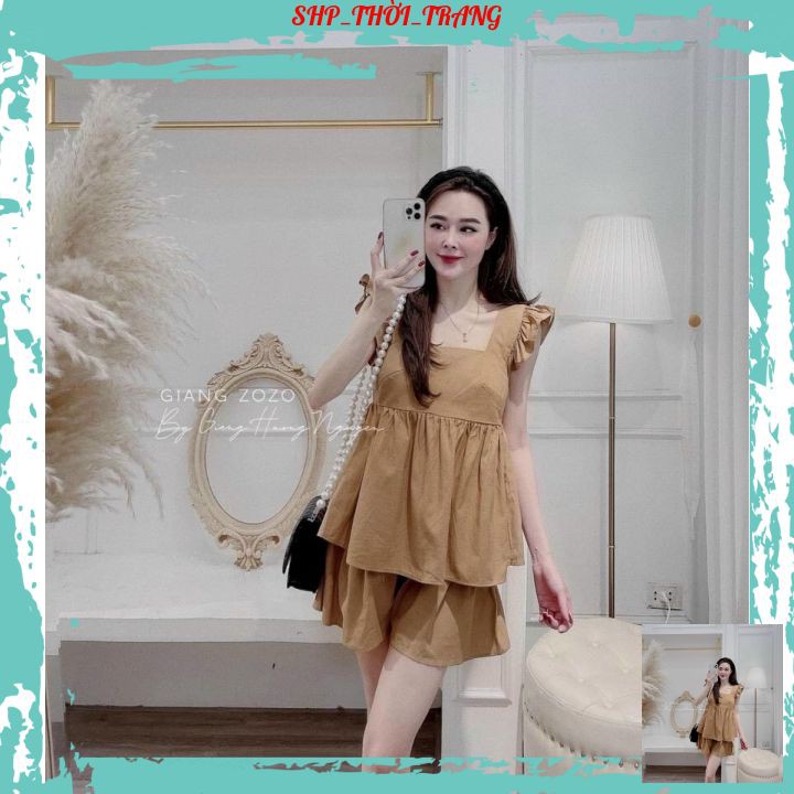 🥰Set Váy 2 Dây Cánh Tiên Chất Đũi Xước Hottrend Hàng QC Cao Cấp 🌷🥰 [FREESHIP] 🌷toan quốc nhé các TY