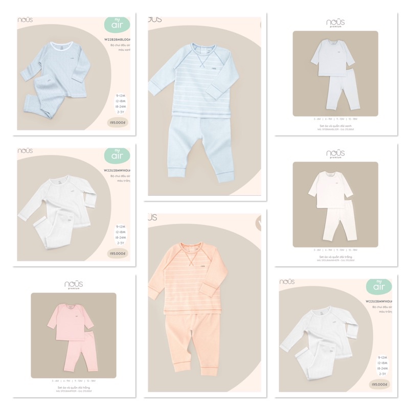 [ Nous ] Bộ dài tay cao cấp