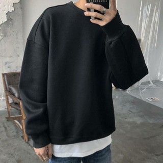 Áo sweater đen trơn
