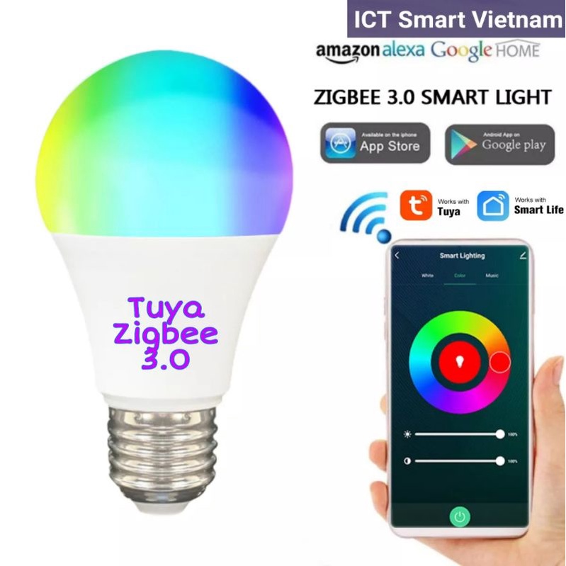 Bóng đèn thông minh Zigbee 3.0 Tuya