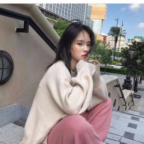 BEST RUNS Fall Korean Fashion Women's Loose Long Sleeve Sweaters Sweet Candy Color Soft and Comfortable Top