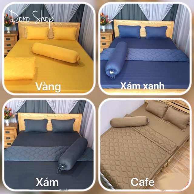 Bộ drap thun 4 món☘️FREESHIP☘️ga thun Hàn Quốc( 1 ga nệm,2 vỏ gối nằm, 1 vỏ gối ôm) | WebRaoVat - webraovat.net.vn