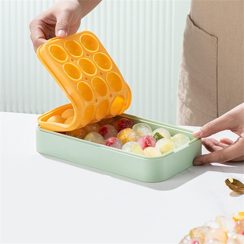 Khuôn Làm Đá Viên Có Nắp Chống Rò Rỉ Tiện Dụng Cho Nhà Hàng / Quán Cà Phê