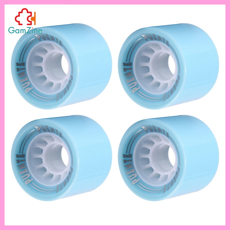 Bộ 4 bánh xe cho ván trượt kích thước 70x51mm bằng Pu kèm vòng đệm chuyên dụng