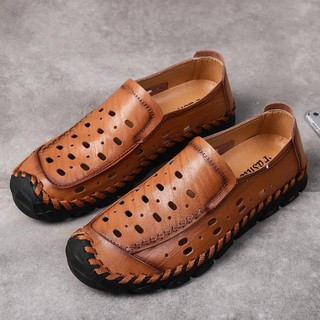 free Cool Summer Holes Men Da bò ngoài trời Dép Giày thoáng khí uy tín Uy Tín 2020 Az1 x :))