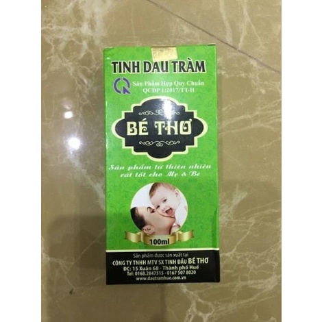 Tinh dầu tràm Bé Thơ giúp giữ ấm cho bé chai 50 và 100ml