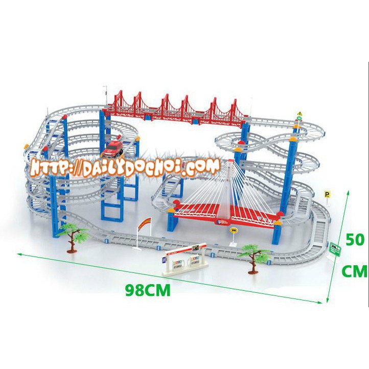 [saigonsg] Bộ lắp ghép đường ray ô tô cỡ lớn có 1 ô tô 