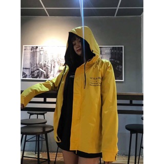 💕💕Áo Khoác Dù Vàng - Yellow Jacket Unisex ( + Hình Thật )