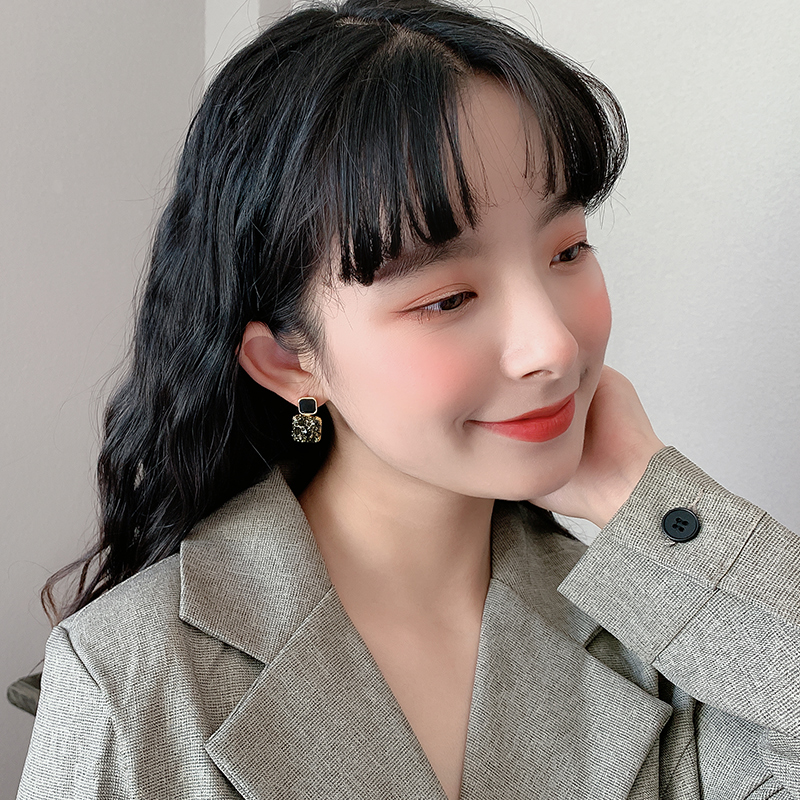 Hoa Tai Kim Loại Bạc 925 Phong Cách Hàn Quốc Cho Nữ