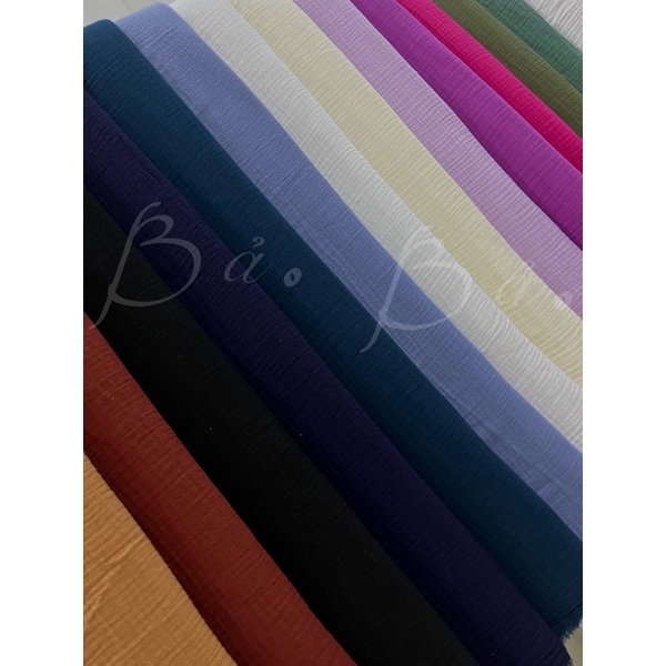 Vải Xô Muslin 2 Lớp Mềm Mịn An Toàn Cho Bé Khổ 1m40