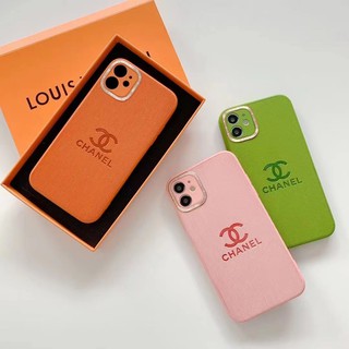 Ốp Điện Thoại In Logo Chanel Phong Cách Âu Mỹ Thời Trang Cho iPhone 11 12 Pro Xs Max XR I8 I7