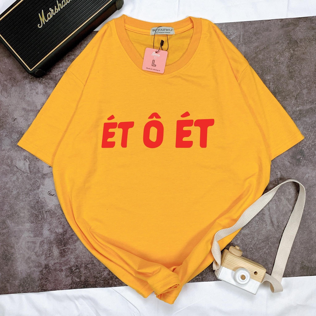 Áo thun nam nữ unisex form rộng &quot;Ét ô ét&quot; nhiều màu
