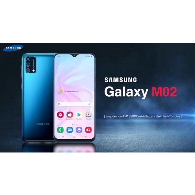 Điện thoại Samsung Galaxy M02 32GB/2GB SGM02 Fullbox Chính Hãng - Smartphone giá rẻ