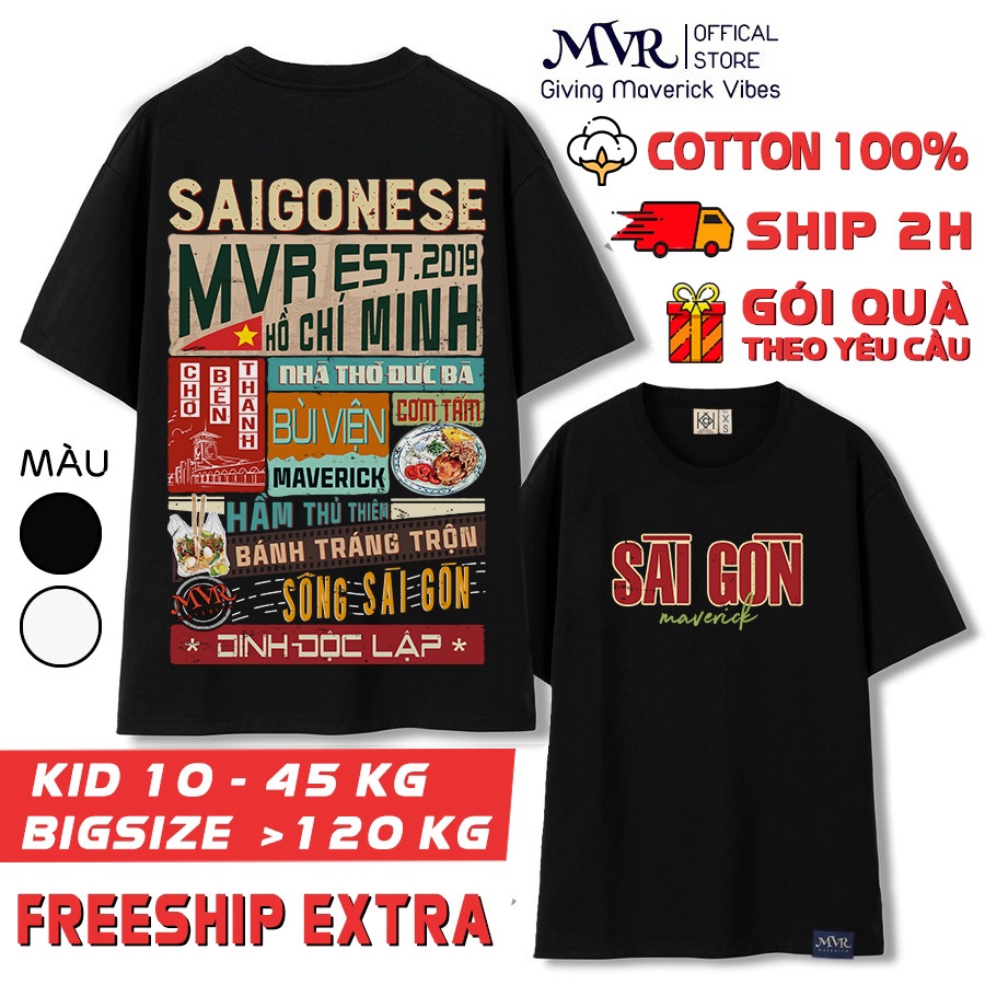 Áo thun Sài Gòn người SAIGONESE VER2 phông cotton mát under form unisex rộng tay dài lỡ genZ saigon fact localbrand MVR