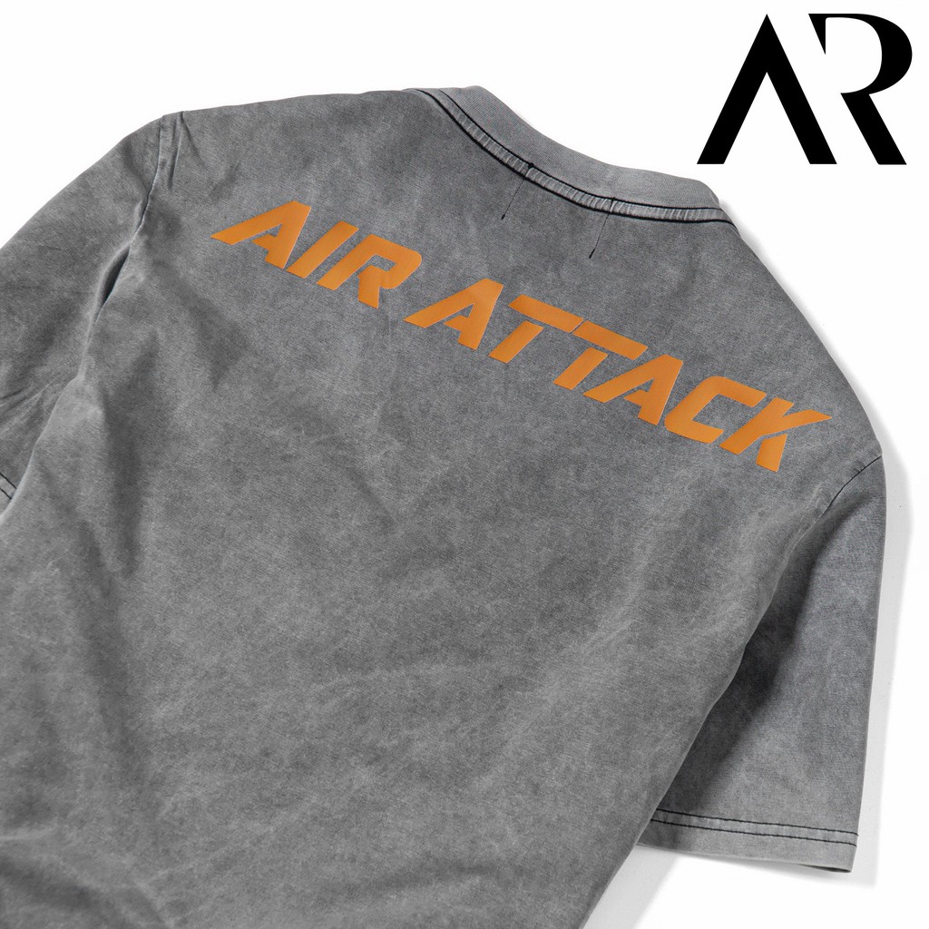 Áo thunTshirt 01 Air Attack Chất vải co dãn 4 chiều giữ form, thoáng mát được wax màu xám khói siêu bắt mắt.AREMI